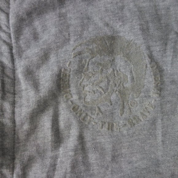 Diesel Only the Brave Gray Zip Up Sweater with Pockets Made in Bulgaria Size L - Picture 6 of 16